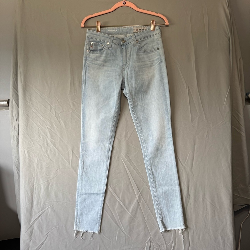 AG Adriano Goldschmied Light Wash Legging Ankle Super Skinny Size 26R Denim